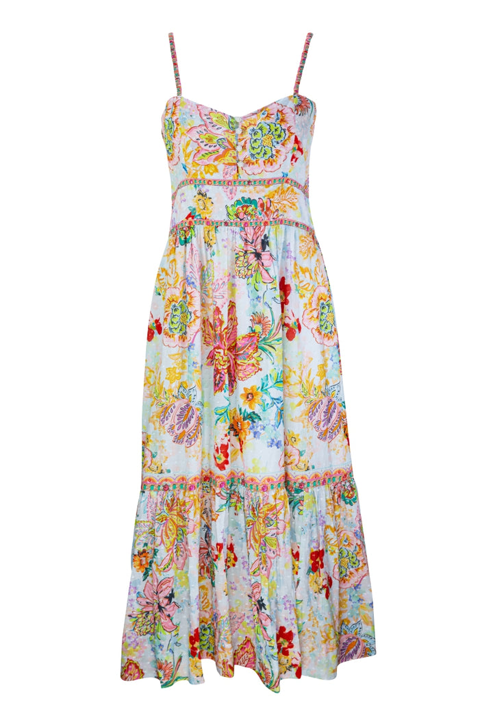 Robe midi style bohème avec imprimé floral