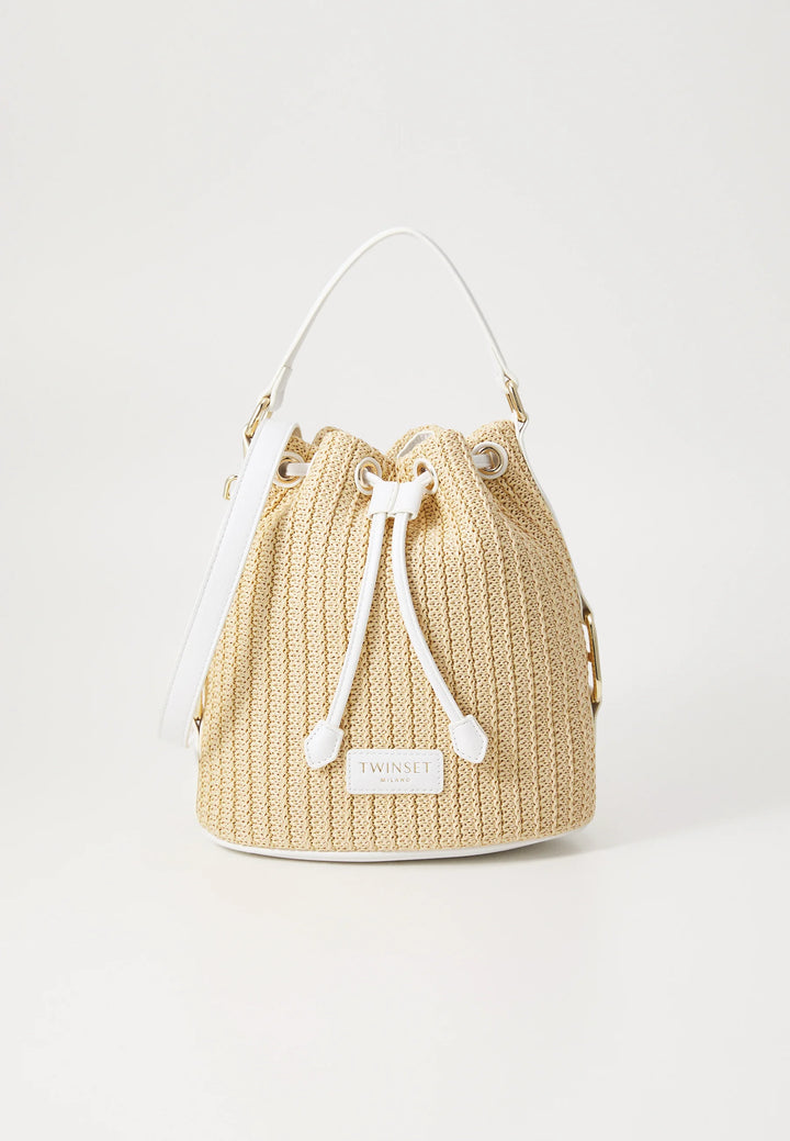 Sac à main seau tressé