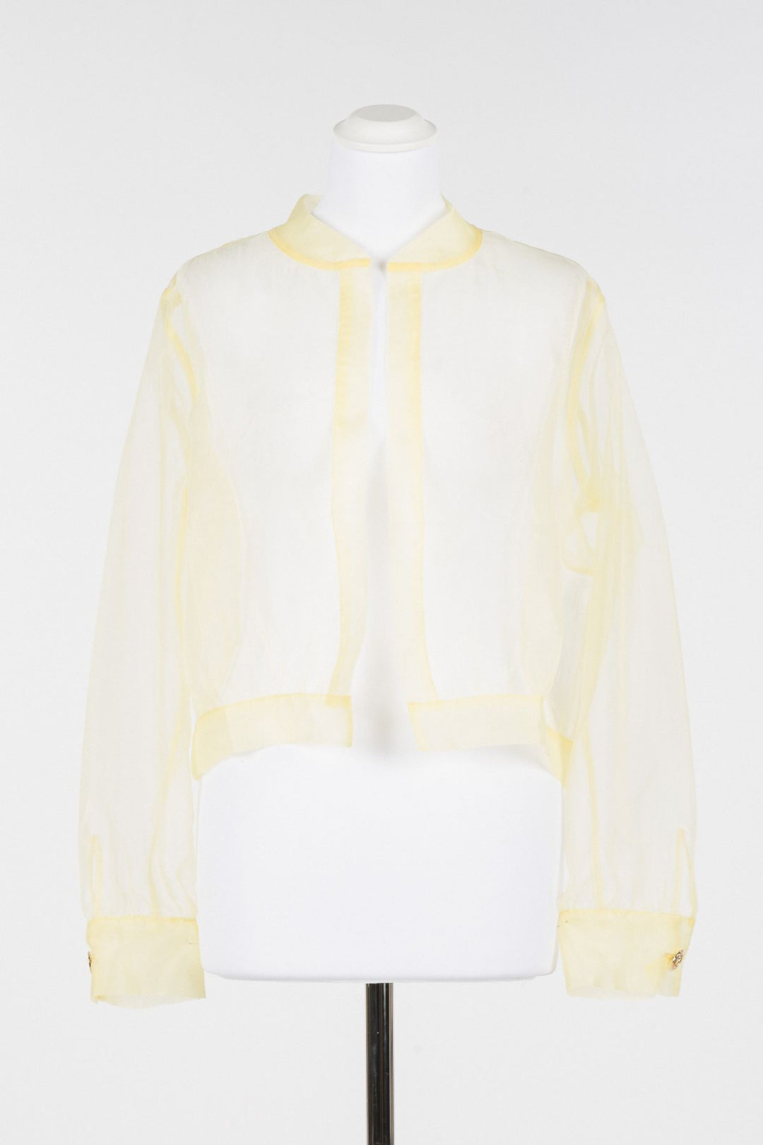Blouse fluide transparente sans boutons