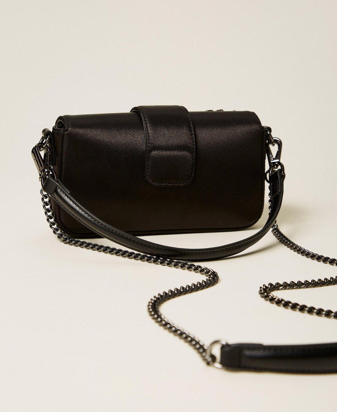 Sac à bandoulière satiné avec pierres Amie