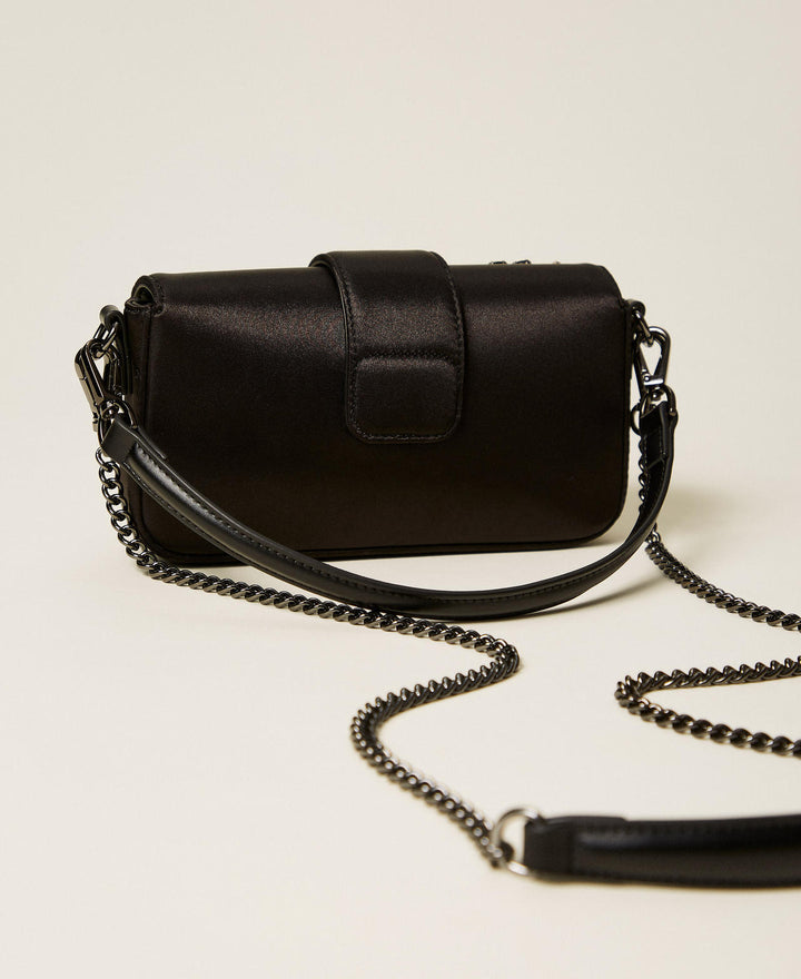 Sac à bandoulière satiné avec pierres Amie