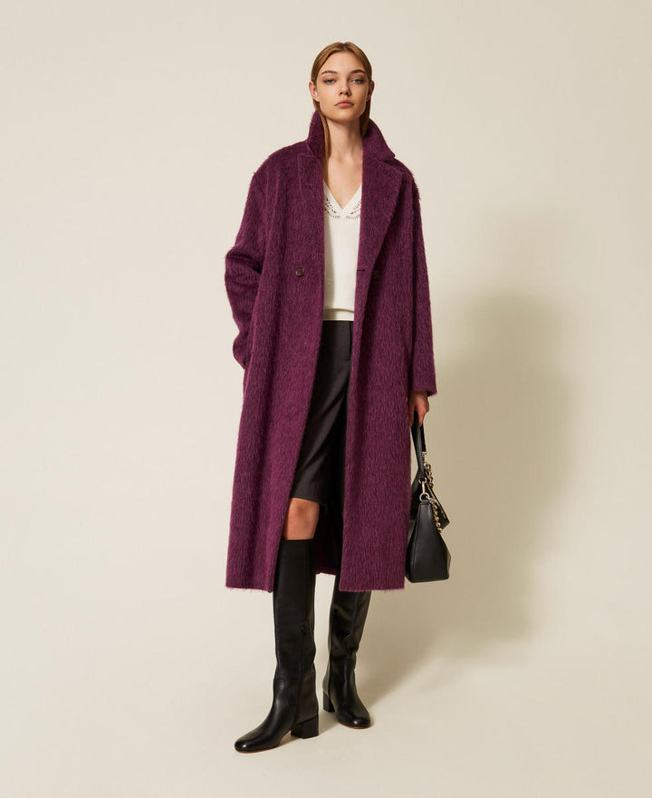 Pull avec dentelle et col V