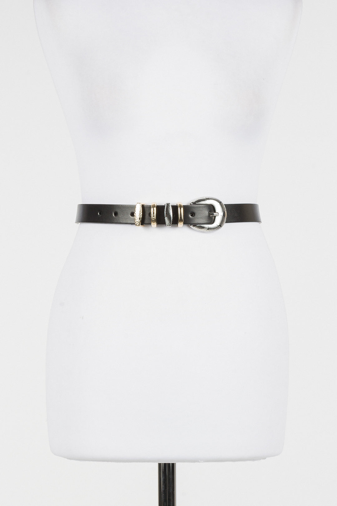Ceinture de style western à passants décoratifs