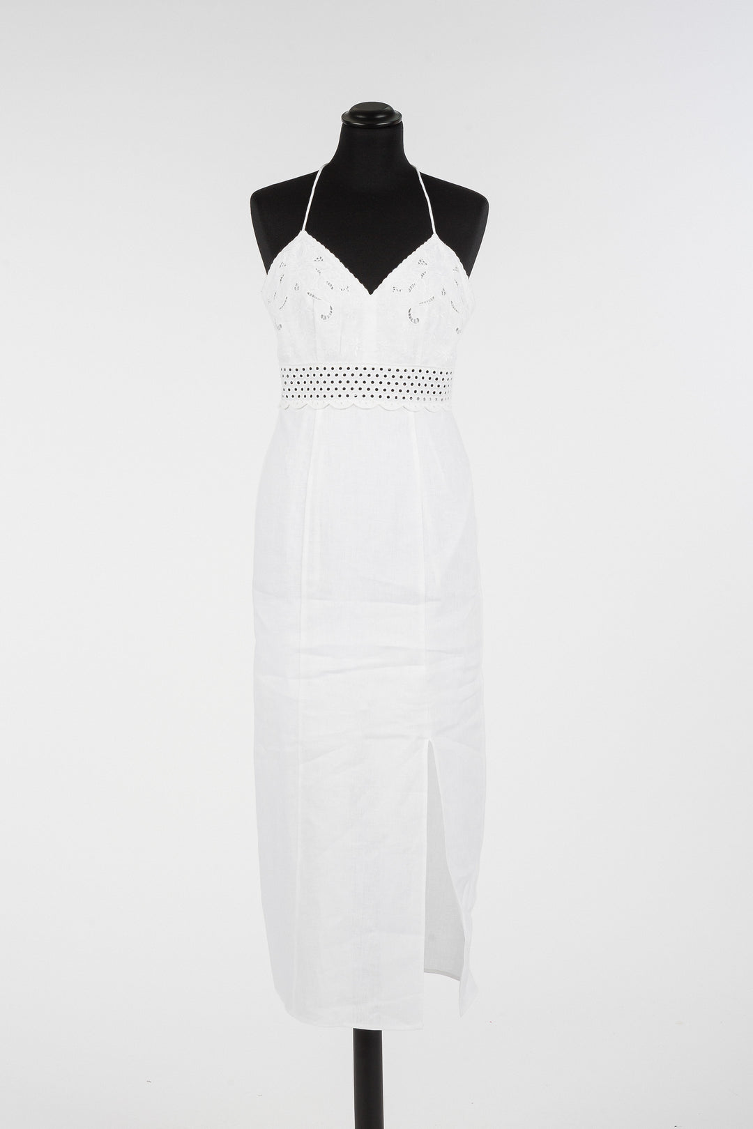 Robe midi à broderies anglaises