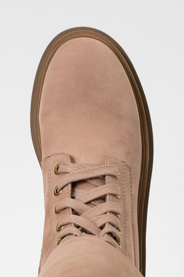 Bottes de combat hautes en cuir