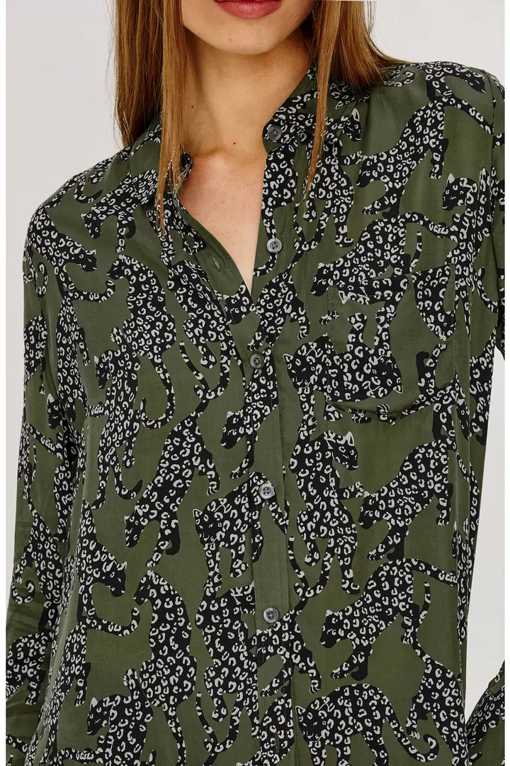 Chemise fluide à imprimé de Jaguar Alyssa