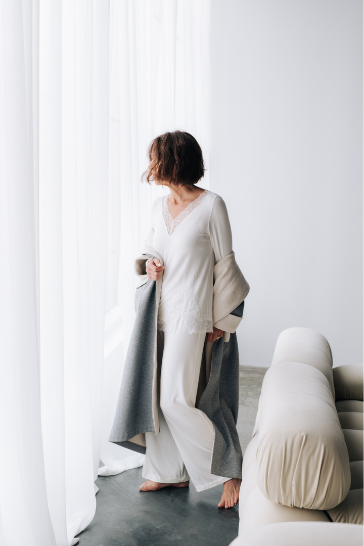 Ensemble pyjama détente dentelle - Angie