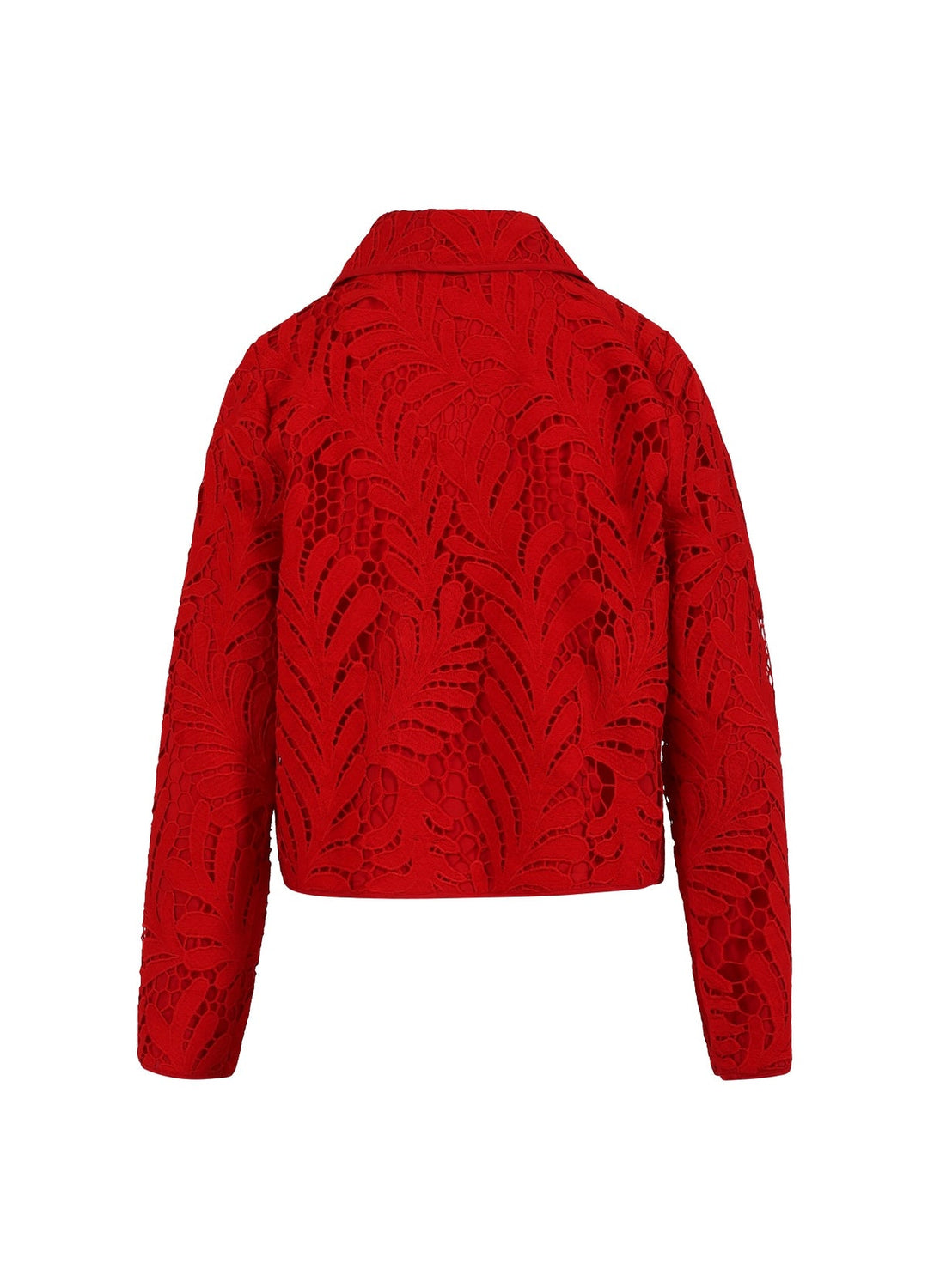 Veste en guipure avec boutons en coeur