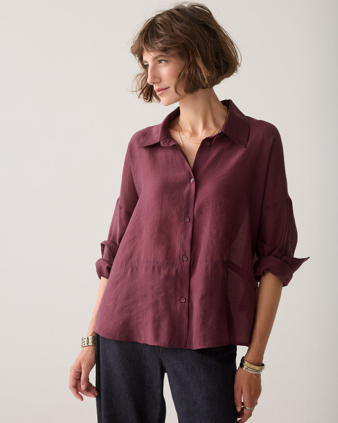 Blouse modulable en lyocell