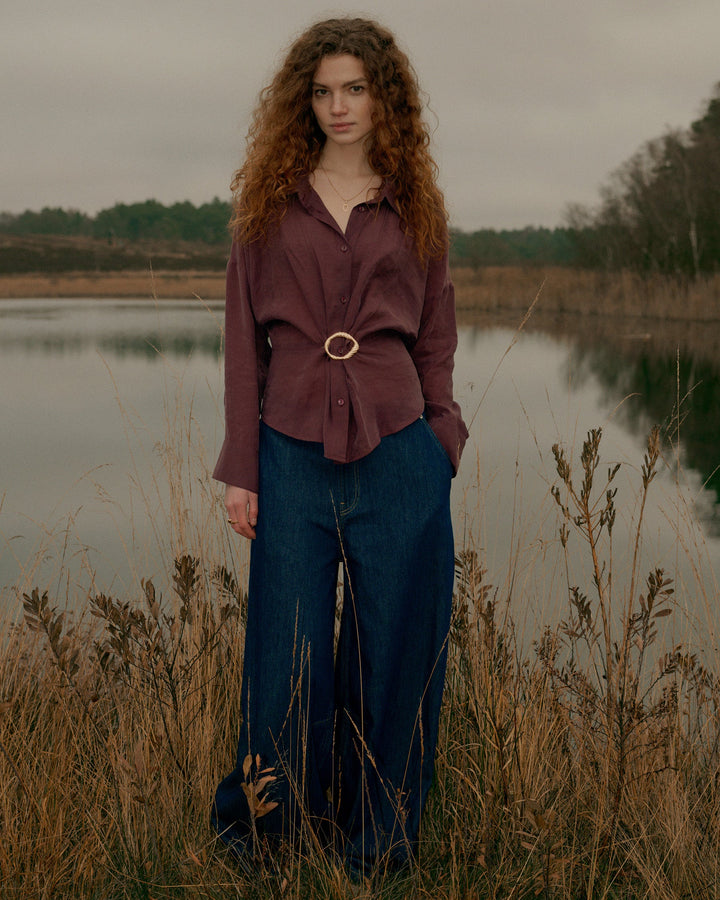 Blouse modulable en lyocell