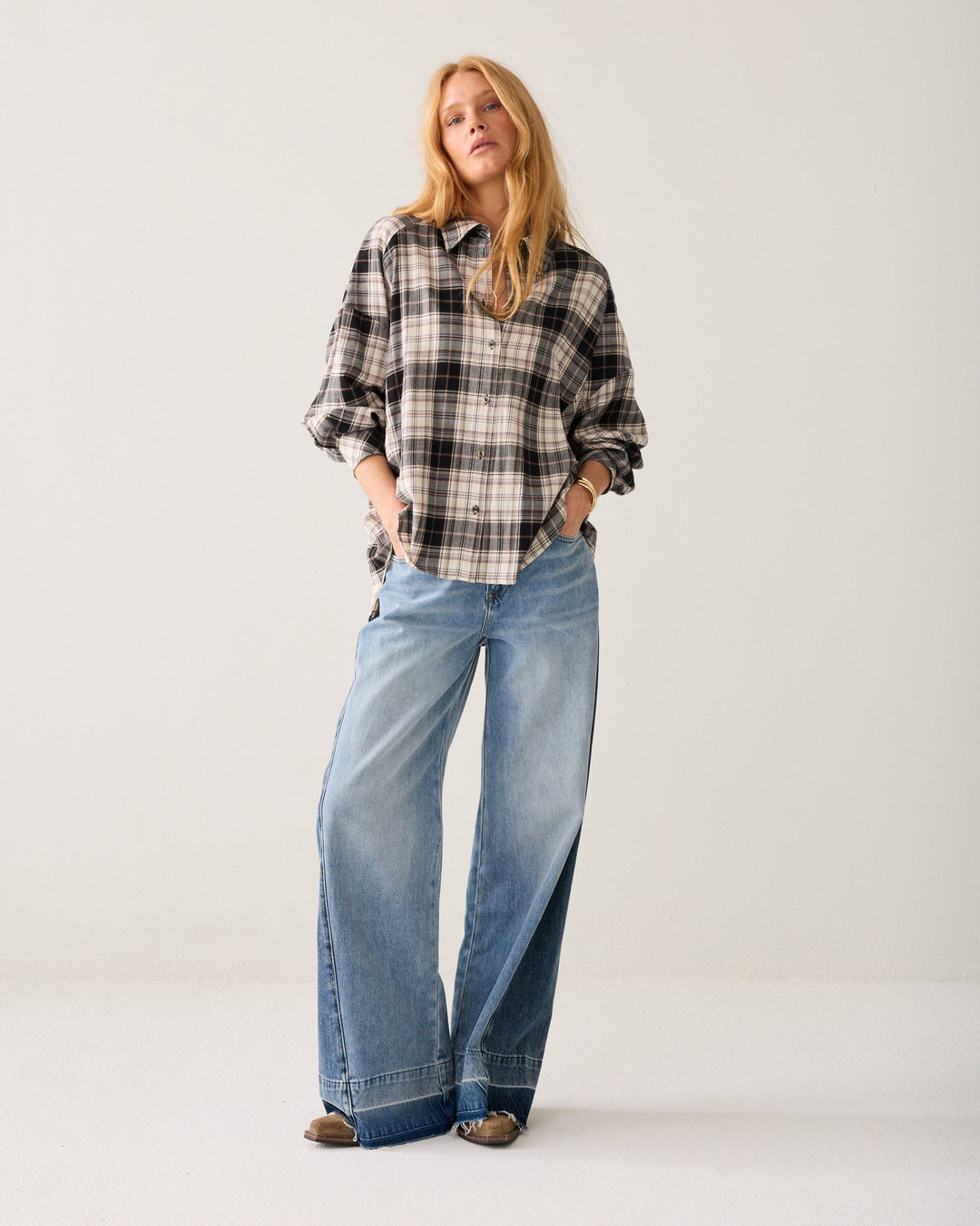 Chemise en flanelle à carreaux