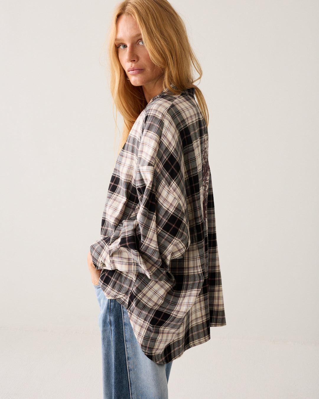 Chemise en flanelle à carreaux