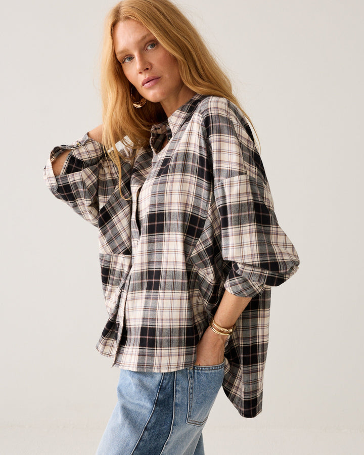 Chemise en flanelle à carreaux