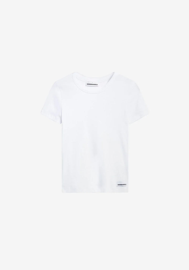 T-shirt côtelé à col rond Kardaa