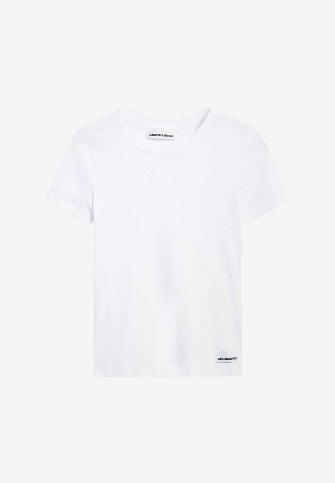 T-shirt côtelé à col rond Kardaa