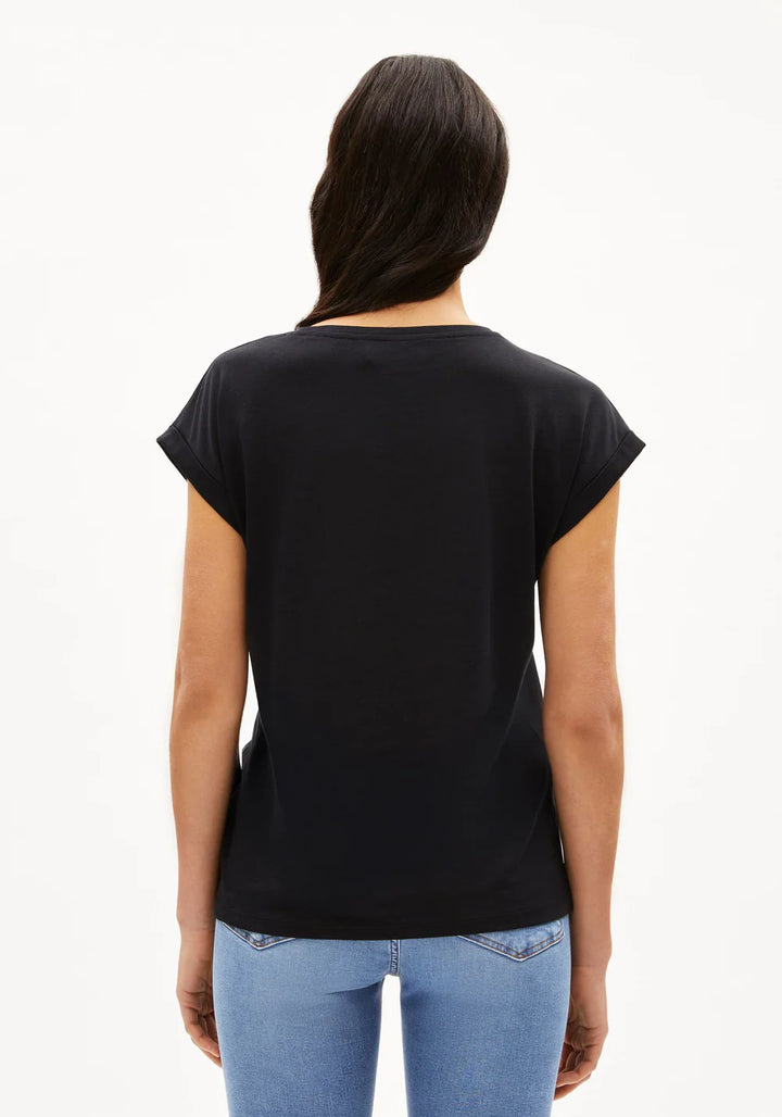 T-shirt à mancherons et revers Jilaana