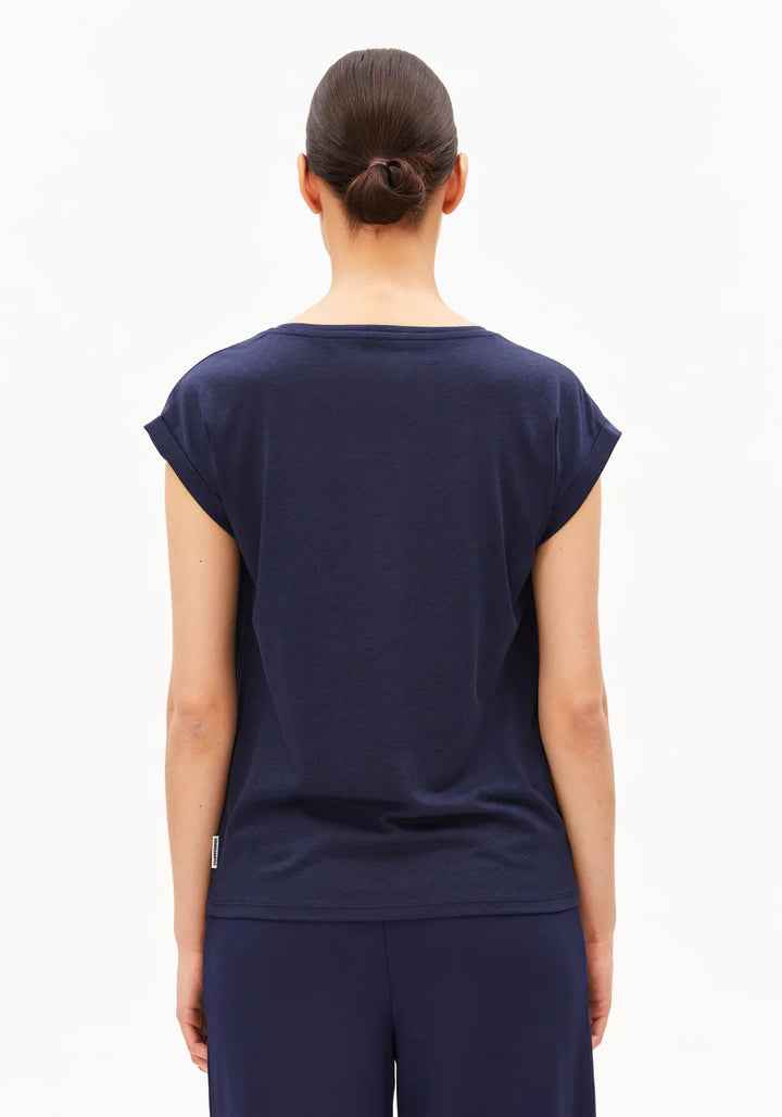 T-shirt à mancherons et revers Jilaana