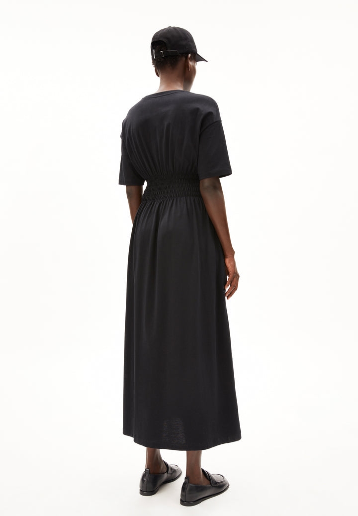 Robe longue avec taille smockée Kiwanaa