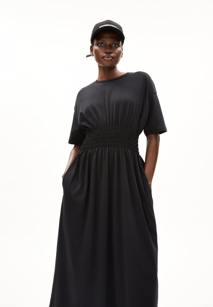 Robe longue avec taille smockée Kiwanaa