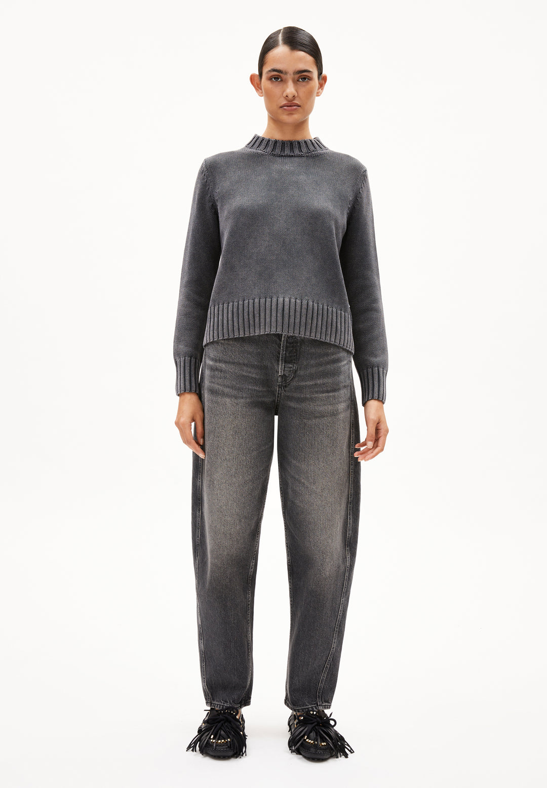Pull en coton avec col rond Amaliaas