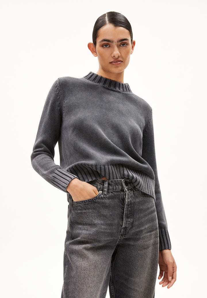 Pull en coton avec col rond Amaliaas