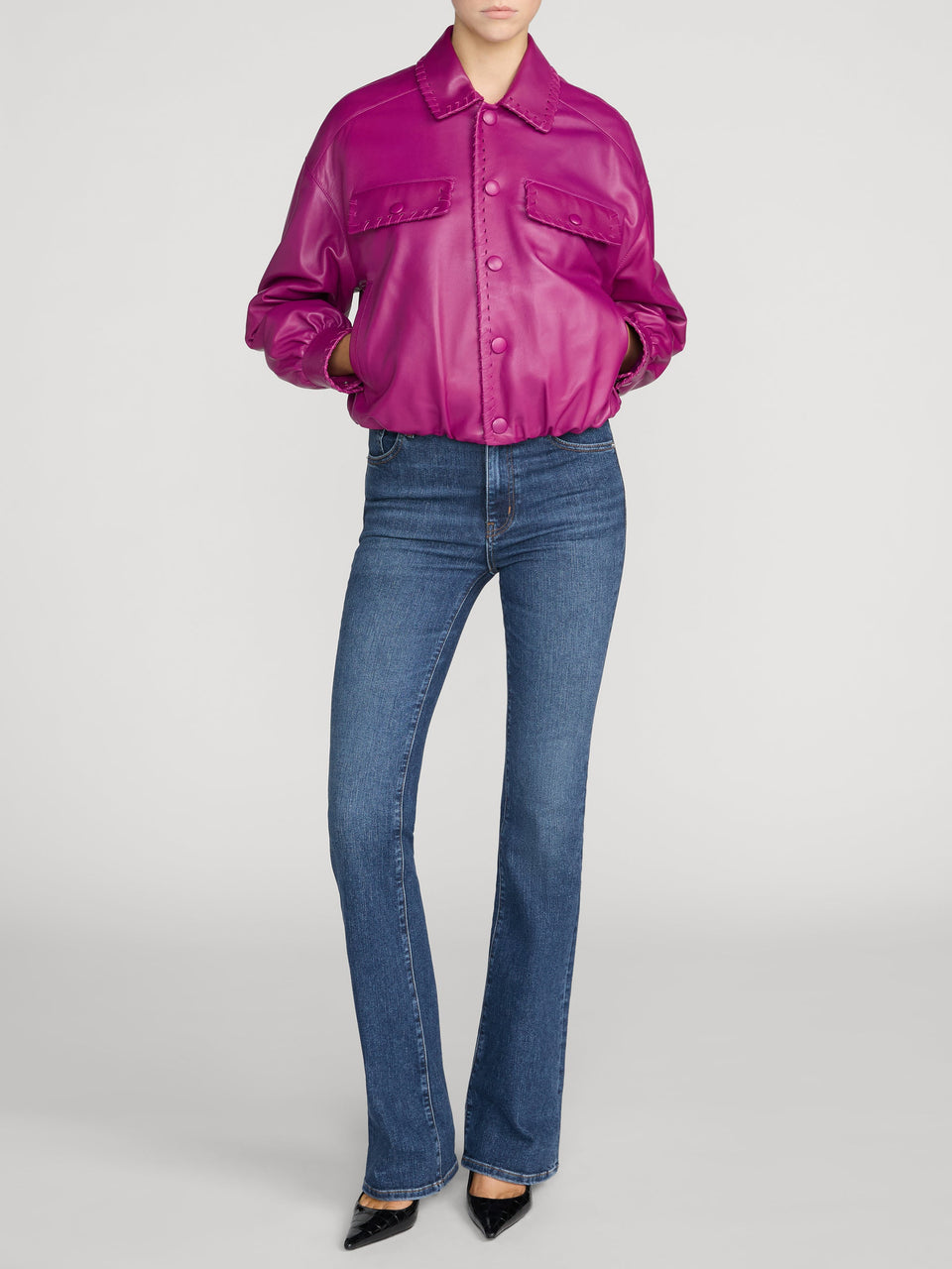 Jeans bootcut à taille haute Reboot