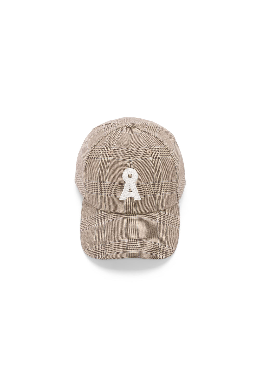 Casquette à carreaux avec logo brodé Yenaas
