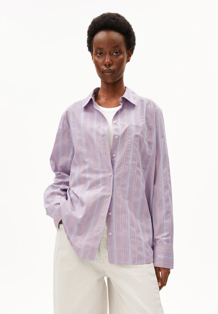 Chemise surdimensionnée à rayures
