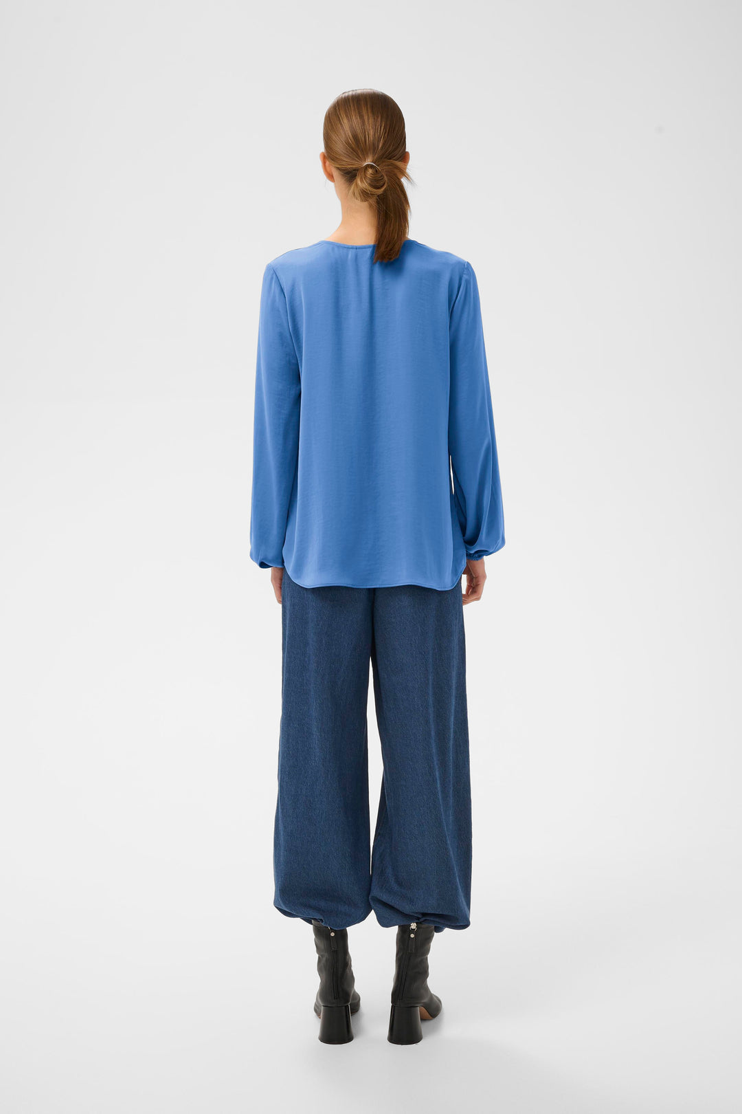 Blouse drapée à col V Rinda