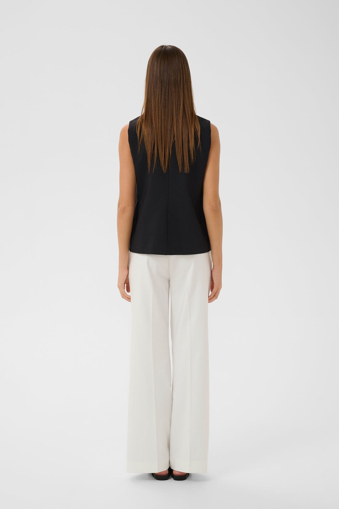 Pantalon large taille lisse Zella