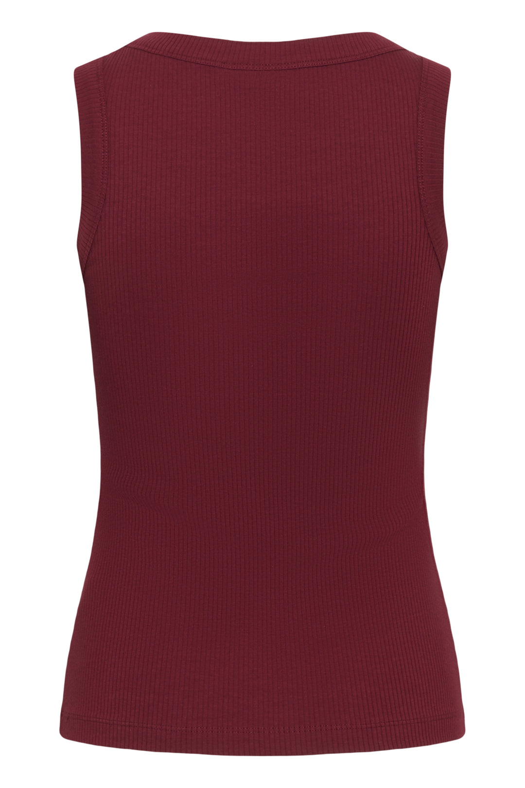 Camisole côtelée avec col rond Dagna