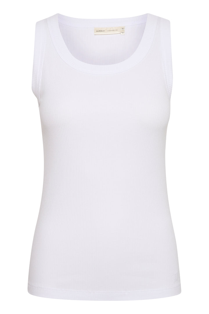 Camisole côtelée avec col rond Dagna