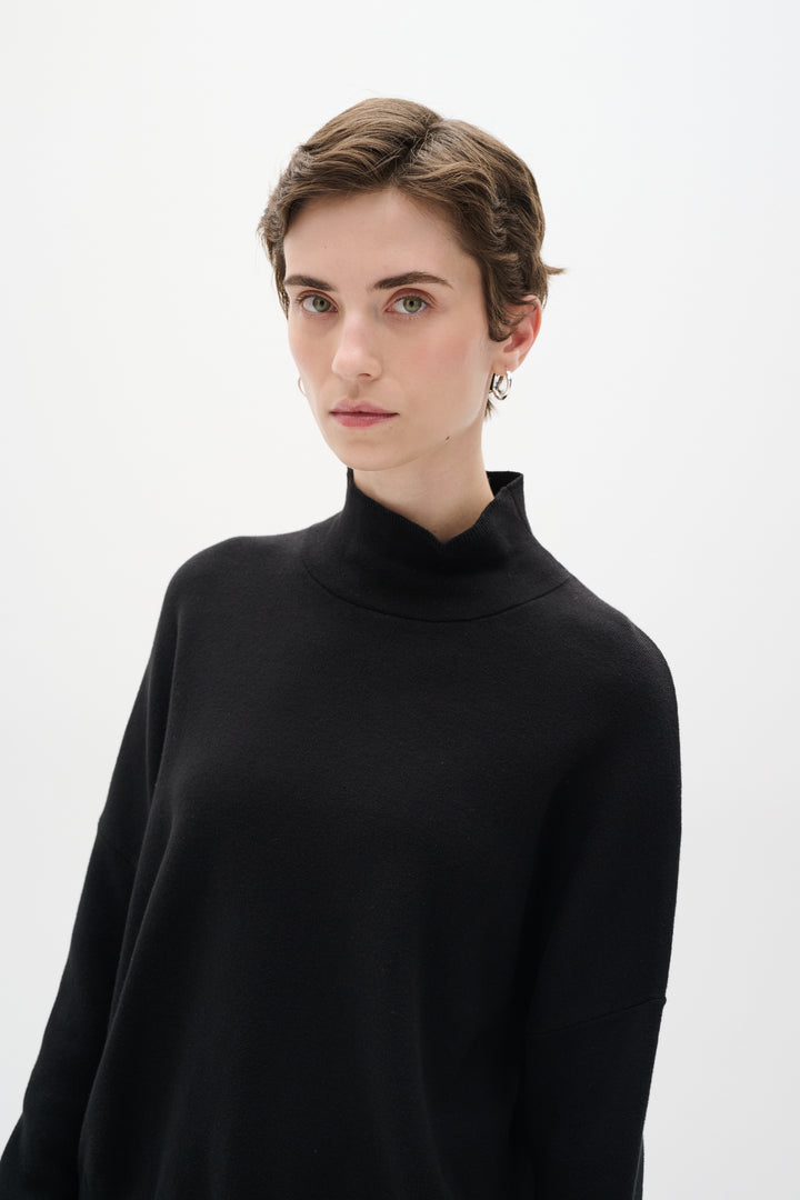 Pull en coton avec col montant Tenley