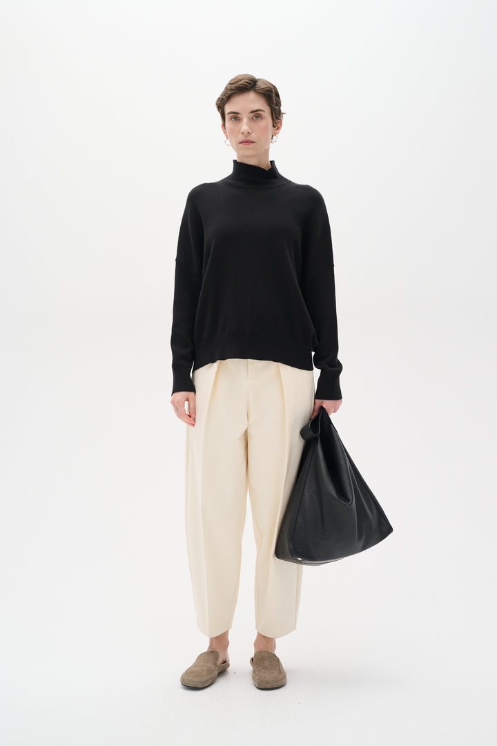Pull en coton avec col montant Tenley