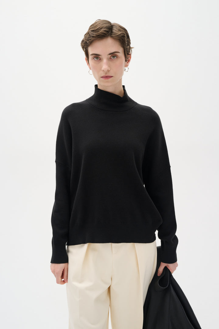 Pull en coton avec col montant Tenley