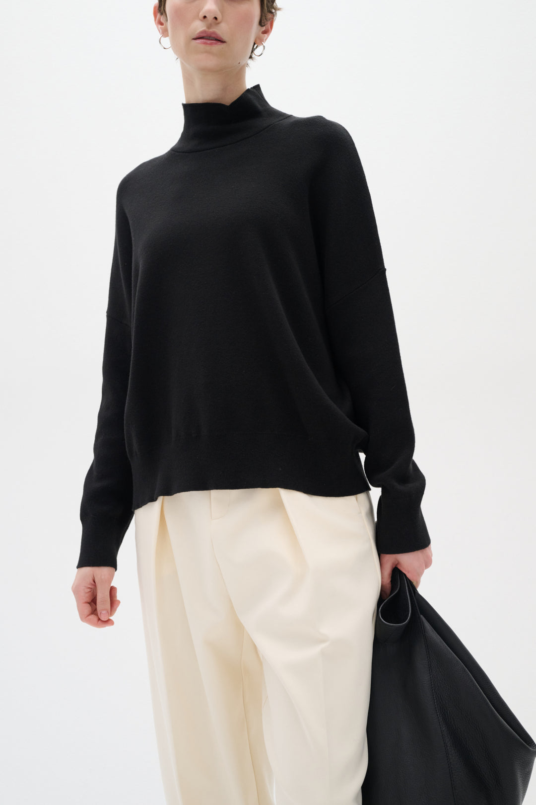 Pull en coton avec col montant Tenley