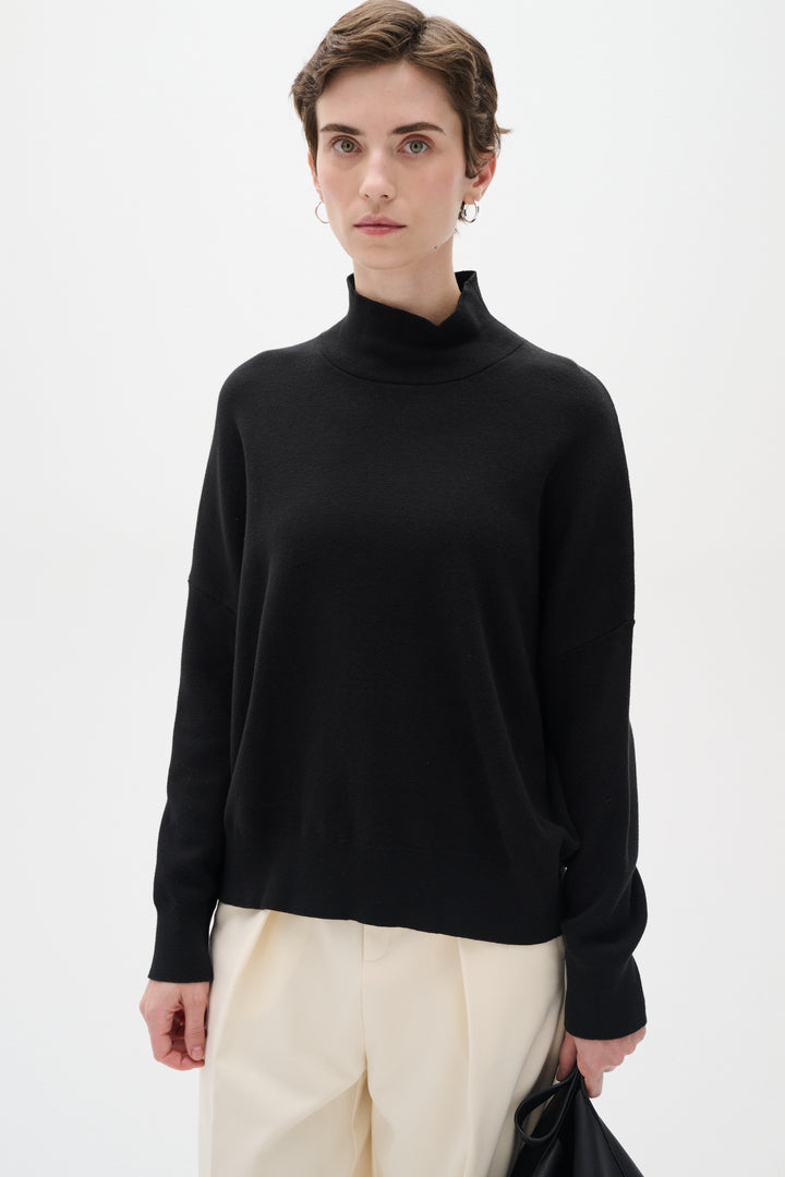 Pull en coton avec col montant Tenley