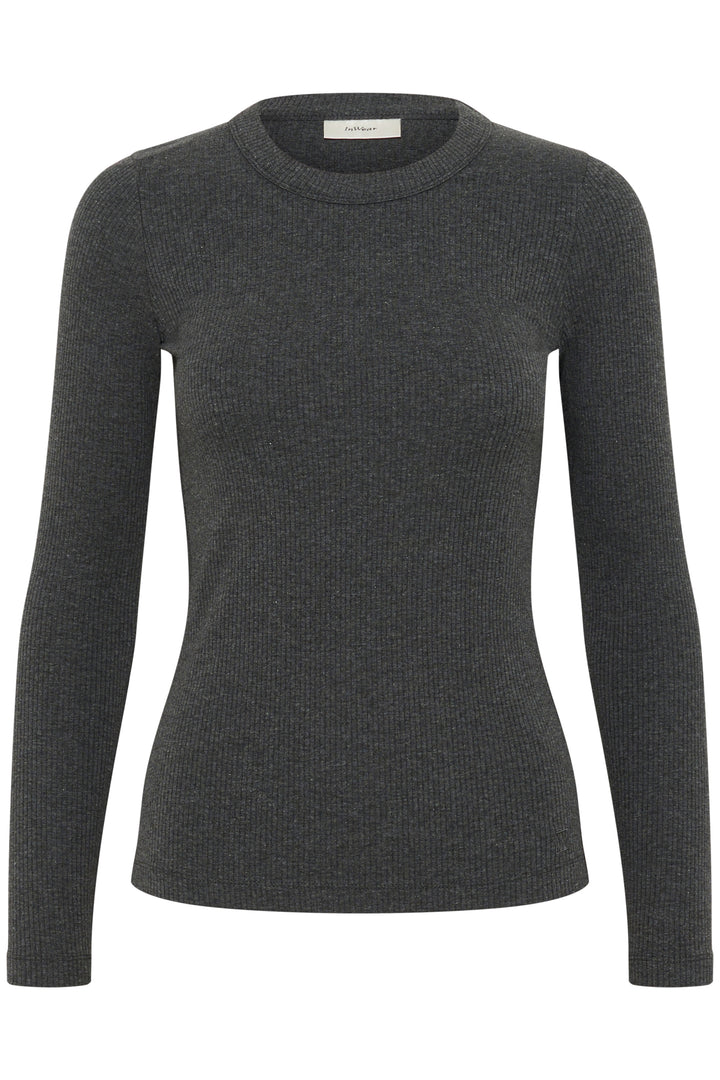T-shirt côtelé à manches longues Dagna