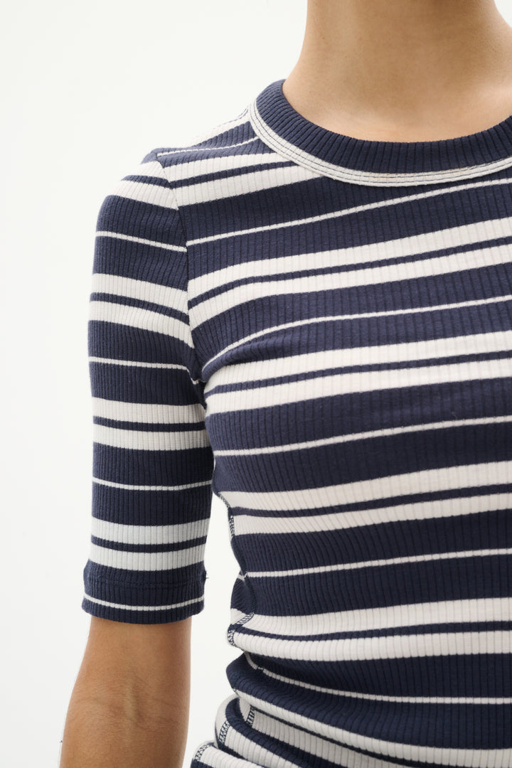 T-shirt en coton rayé Dagna