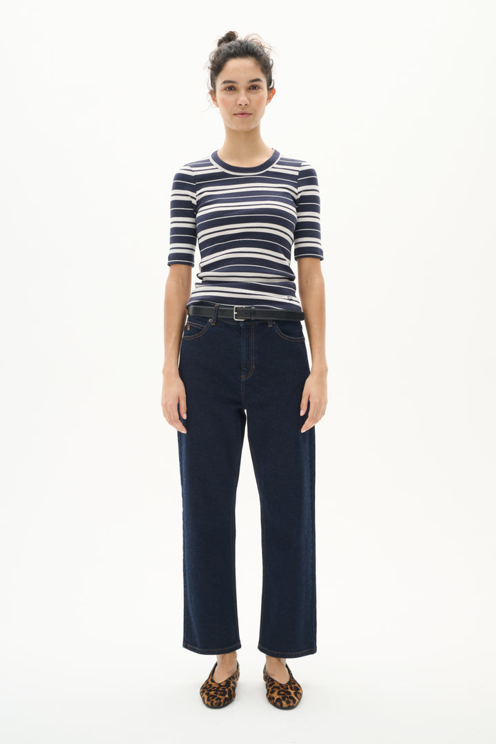T-shirt en coton rayé Dagna