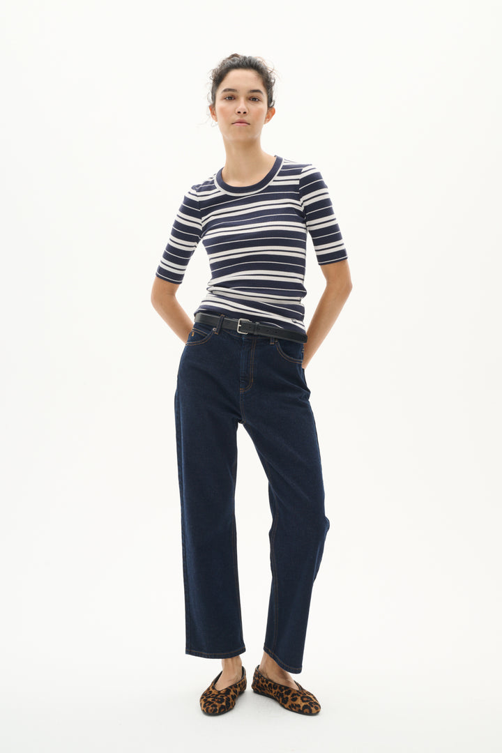 T-shirt en coton rayé Dagna