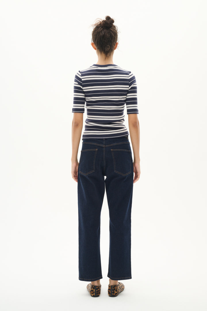 T-shirt en coton rayé Dagna