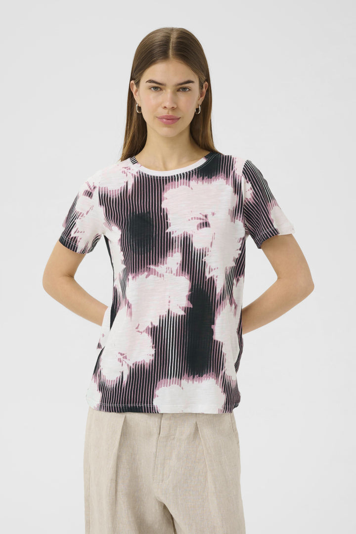 T-shirt avec imprimé abstrait Alma