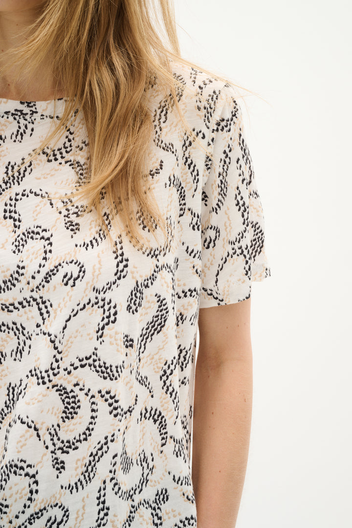 T-shirt avec imprimé arabesque Alma