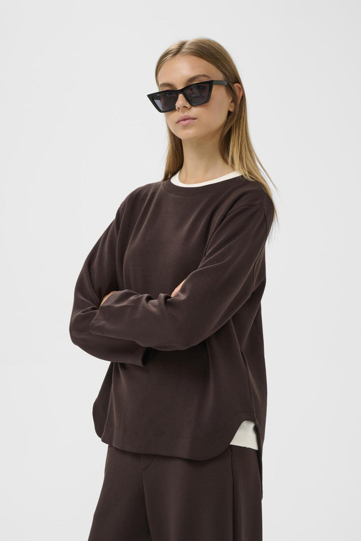 Pull confortable avec col rond Gincent