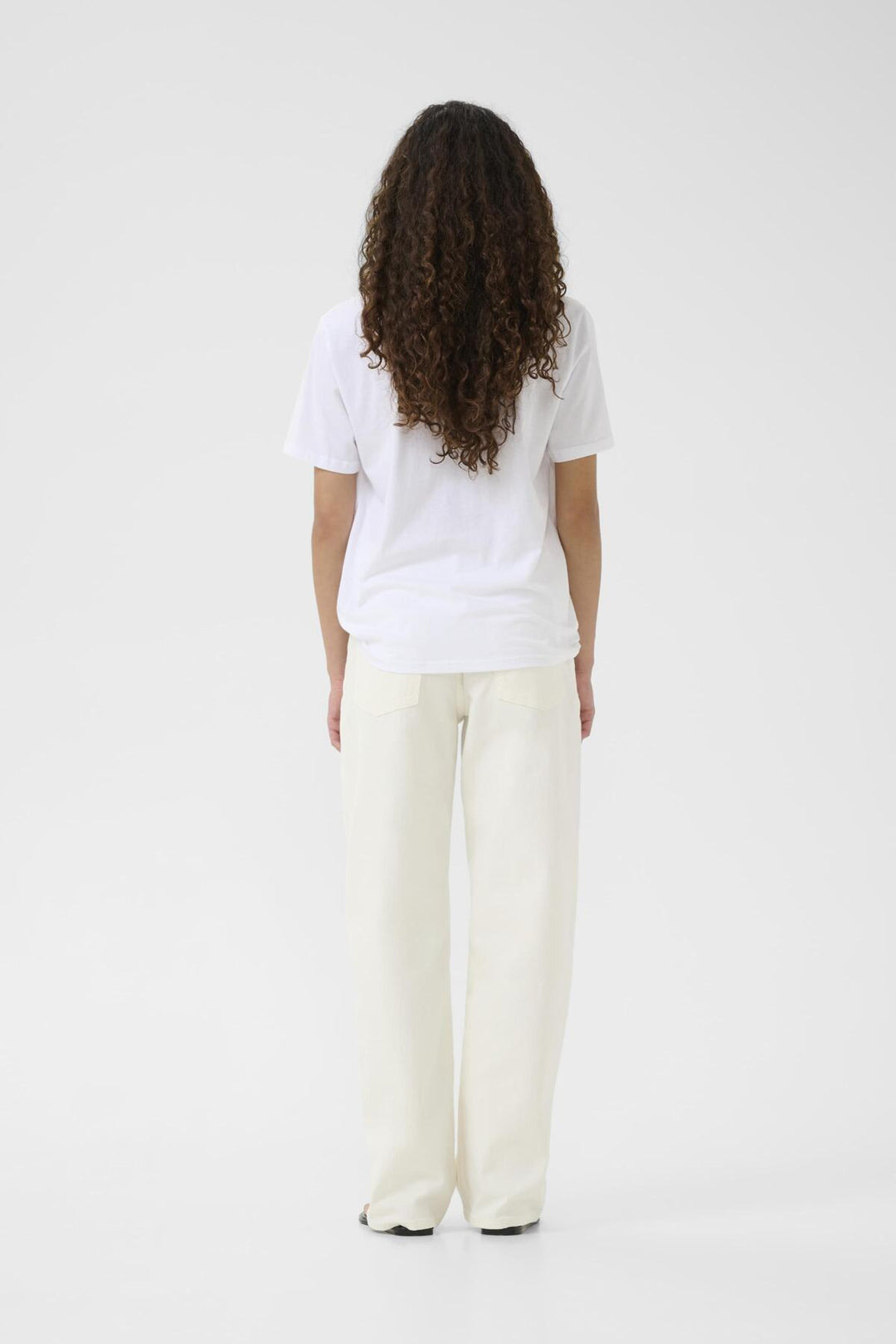 T-shirt en coton avec col rond Grith