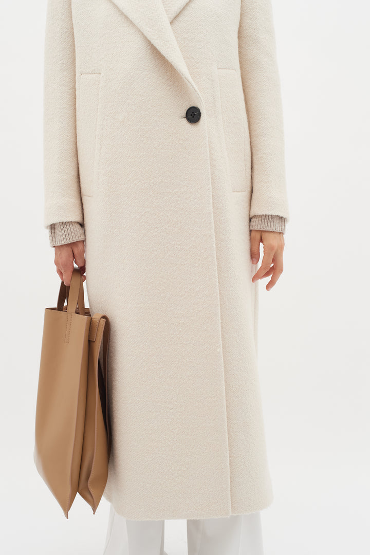 Manteau long en mélange de laine Tanay - HIVER