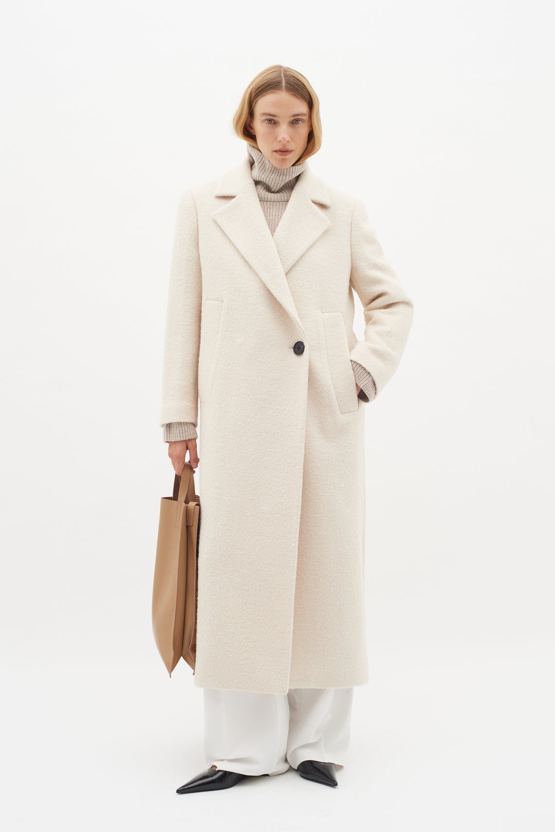 Manteau long en mélange de laine Tanay - HIVER