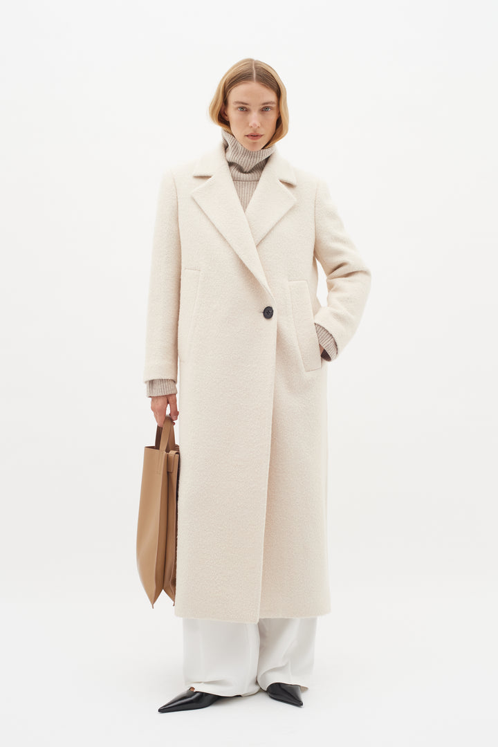 Manteau long en mélange de laine Tanay - HIVER