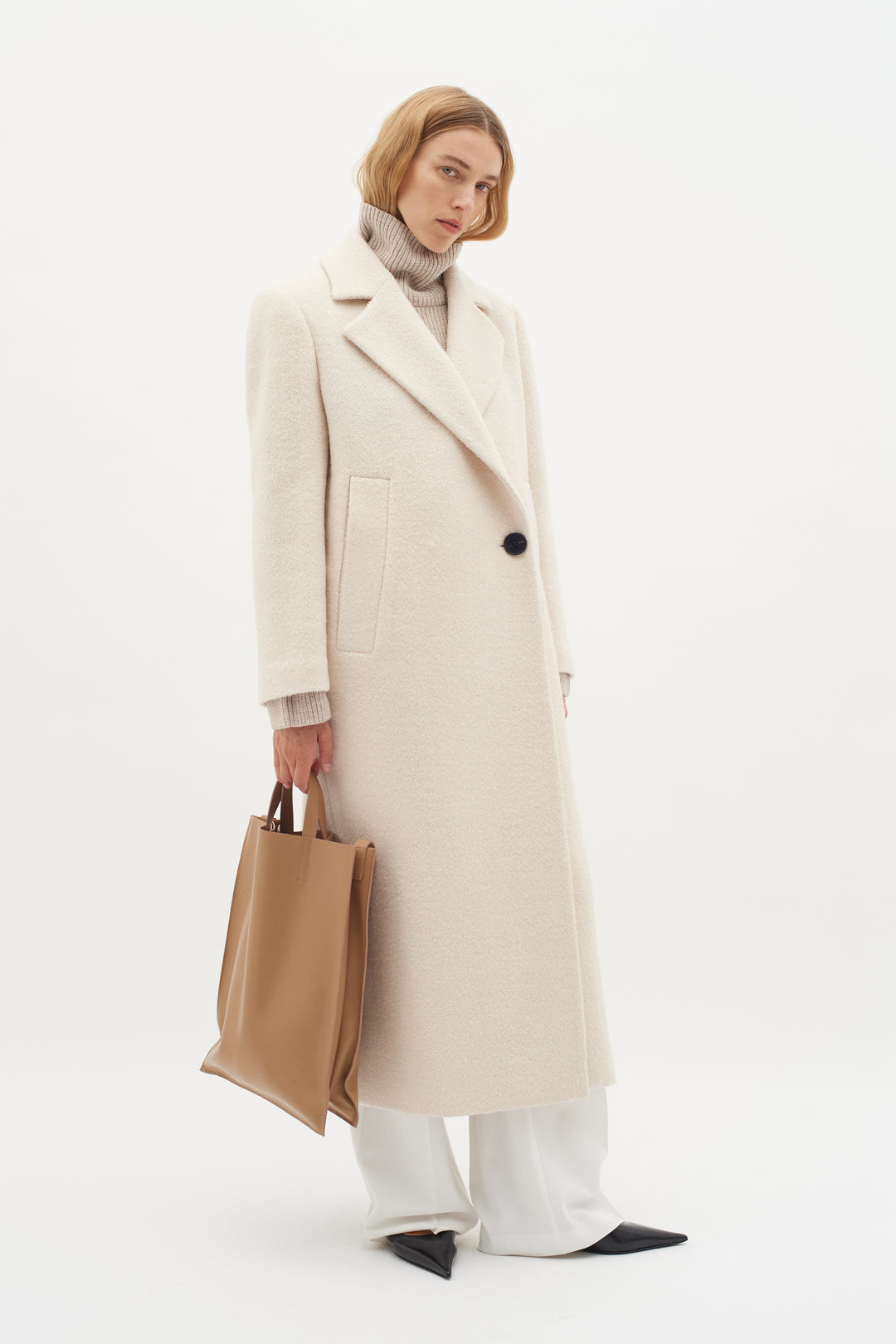 Manteau long en mélange de laine Tanay - HIVER